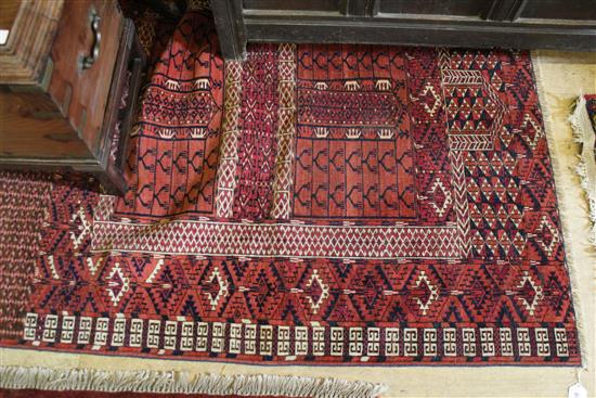 Bokhara red ground rug